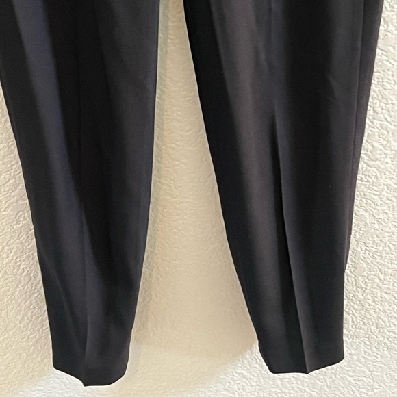 Helmut Lang Black Elastic Leg Relaxed Wool Cropped Pants Size 0 - Picture 3 of 8